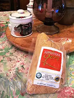 Foie gras cru vendu sous vide