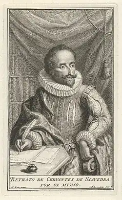 Portrait de Cervantes d'après William Kent