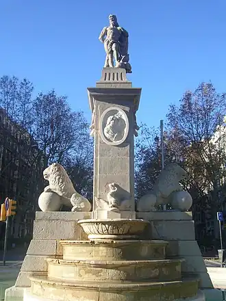 Fontaine d'Hercule, à Barcelone.