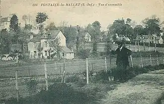 Vue du village vers 1910.