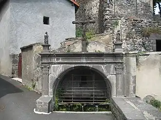 Fontaine de Marsat en 2011.