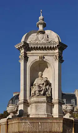 Jean-Baptiste Massillon, statue de la fontaine Saint-Sulpice à Paris.