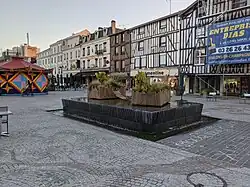 La nouvelle fontaine « le Carré d'eau ».