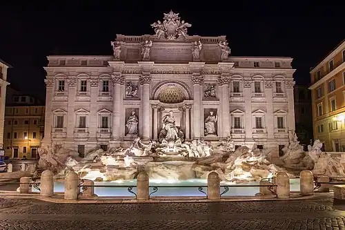 Fontaine de Trevi, Rome 1730