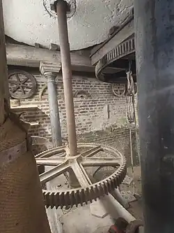 Le meule vue du dessous