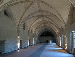 Réfectoire de l'abbaye de Fontevraud.
