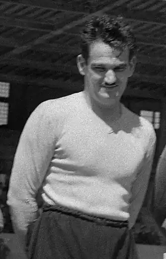 Le gardien de but de l'équipe de France olympique Guy Rouxel.