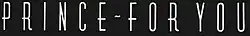 Description de l'image For You (Prince).jpg.
