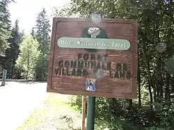 Panneau d'entrée dans la Forêt domaniale.