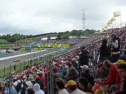 Photo des tribunes du circuit de Budapest.