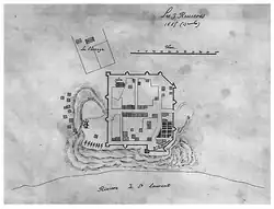 Fort des Trois-Rivières, 1685.