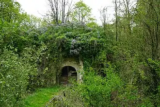 L'entrée du fort de Brimont, en 2015.