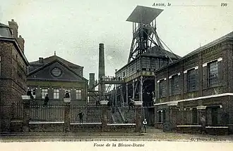 Fosse de la Compagnie des mines d'Anzin (France).