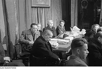 Olga Körner à un congrès du KPD en 1946.