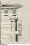 Détail de l'ordre dorique du théâtre, 1697.