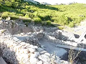 Durant une fouille (2009).