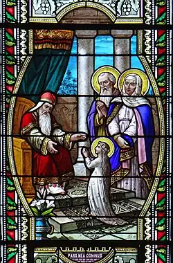 Visite de Marie au temple