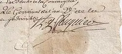signature d'Antoine Quentin Fouquier de Tinville