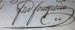 signature de Louis Frédéric Fouquier-Long