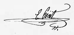 signature de Frédéric-Eugène Piat