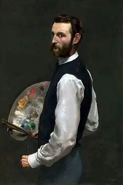 Autoportrait (1865-1866), huile sur toile (109&nbsp;×&nbsp;72&nbsp;cm), Chicago, Institut d'art de Chicago.