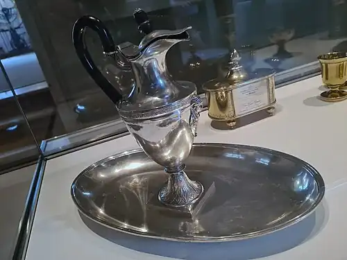 Aiguière de baptême et son bassin (avec Frédéric Schuler).