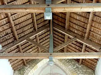 Charpente de la nef.