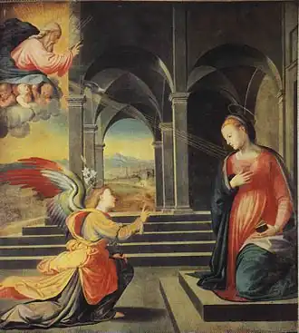 Annonciation, 1526, musée civique de Pistoia.