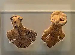 Fragments de figurines, Helladique ancien, Tirynthe, 2700-2000 av. J.-C.