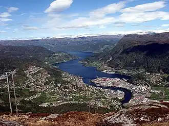Førde et son fjord