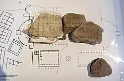 Plan de la basilique Ulpia sur la Forma Urbis.