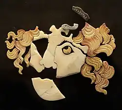 Fragment d'une scène murale provenant du Palatin.