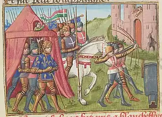 Description de l'image Français 5054, fol. 233v, Siège de Blanquefort (1453).jpg.