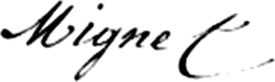 signature de François-Auguste Mignet
