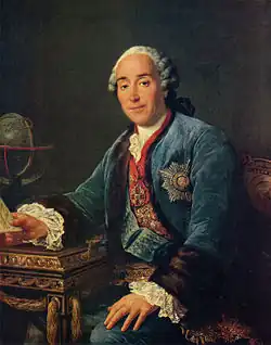 François-Hubert Drouais, Portrait du prince D.M. Golitsyn (1762)
