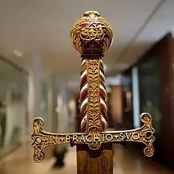 Epée de François Ier pris par les espagnols à la Bataille de Pavie et récupérée par la Grande Armée de Napoléon.