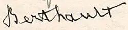 signature de François Berthault