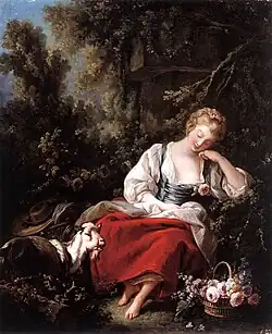 La Jardinière endormie (1762), collection particulière.