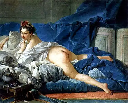 L'Odalisque brune (vers 1745), Paris, musée du Louvre.