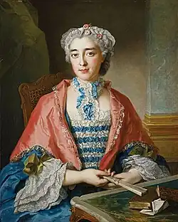 Portrait d'une dame (1748, coll. priv.).
