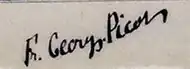 signature de François Georges-Picot
