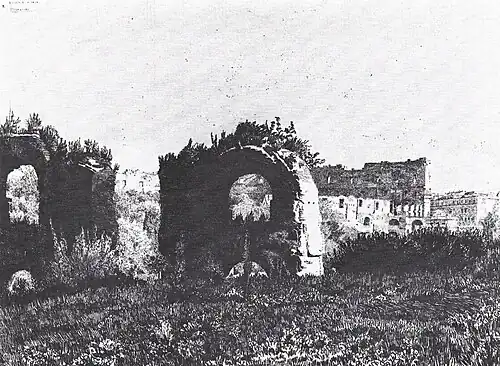 Arcades de l'aqueduc de Claude, 1902 (Eau-forte ; 29,5&nbsp;×&nbsp;40&nbsp;cm), Liège, Musée de La Boverie