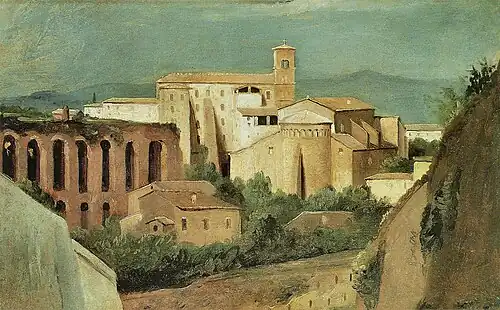 La basilique au XIXe&nbsp;siècle, par François Marius Granet.