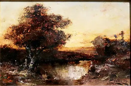 La Mare au soleil couchant  musée des Beaux-Arts de Marseille.