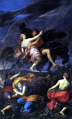 Borée enlevant Orithye (1688), Versailles, Grand Trianon.