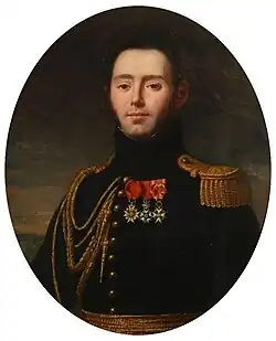 François XIV de la Rochefoucauld, fils du duc, par Robert Lefèvre, 1823