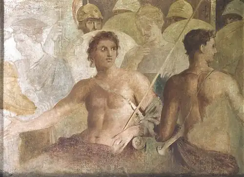 Le Départ de Briséis, copie d'après une fresque antique (1859), Paris, musée Gustave-Moreau.