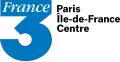 Logo de France 3 Paris Île-de-France Centre du 7 septembre 1992 au 6 janvier 2002.
