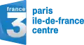 Logo de France 3 Paris Île-de-France Centre du 7 avril 2008 au 3 janvier 2010.