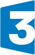 Logo de France 3 du 4 janvier 2016 au 28 janvier 2018 à l'antenne.